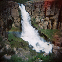 Photograph "Waterfall" shot with a Holga camera